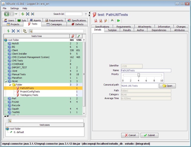 Create a dedicated category for NUnit tests and create three tests